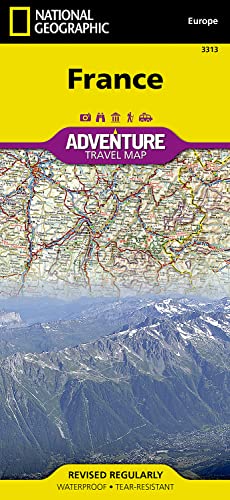 France Map: Travel Maps International Adventure Map (National Geographic Adventure Map, 3313) - Click to Buy