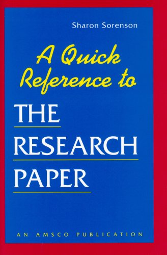 A Quick Reference to Research Paper - Click to Buy