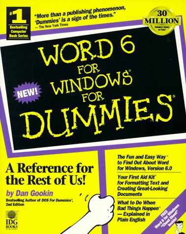 Word 6 for Windows for Dummies - Click to Buy