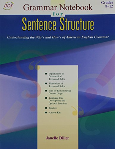 Grammar Notebook: Book 2, Sentence Structure Gr. 9-12 - Click to Buy