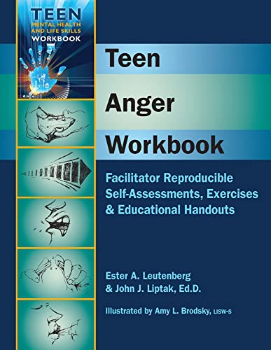 Teen Anger Workbook - Facilitator Reproducible Self-Assessments, Exercises & Educational Handouts (Teen Mental Health & Life Skills Workbook) - Click to Buy