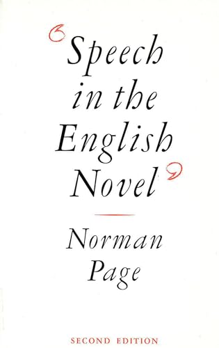Speech in the English Novel - Click to Buy
