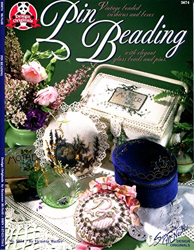 Pin beading: Vintage beaded cushions and boxes with elegant glass beads and pins (Suzanne McNeill design originals) - Click to Buy