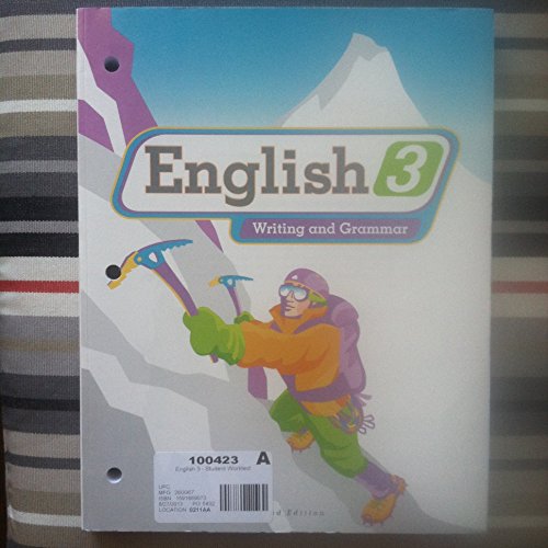 English 3 for Christian Schools: Writing and Grammar - Click to Buy