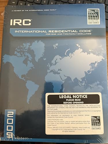 2009 International Residential Code For One-and-Two Family Dwellings: Soft Cover Version (International Code Council Series)