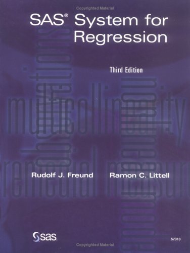 SAS System for Regression (Third Edition) (Wiley Series in Probability and Statistics) - Click to Buy