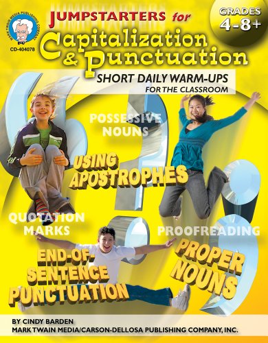 Jumpstarters for Capitalization & Punctuation, Grades 4 - 8 - Click to Buy