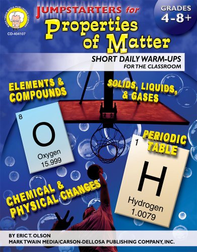 Mark Twain - Jumpstarters for Properties of Matter, Grades 4 - 8