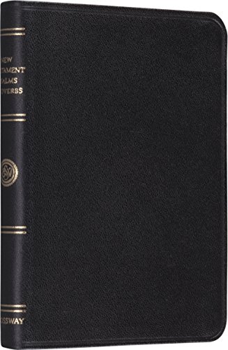 Pocket New Testament with Psalms and Proverbs: English Standard Version (Black Genuine Leather)