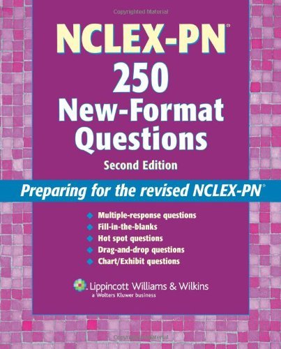NCLEX-PN 250 New-format Questions (Nursing Review Practice) - Click to Buy