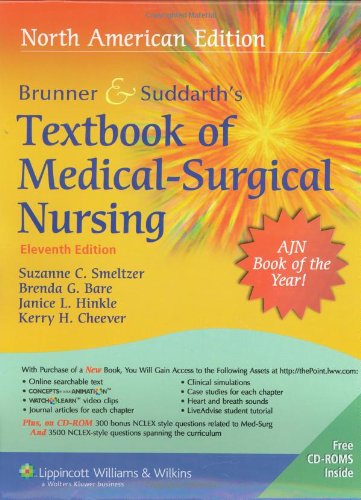 Brunner and Suddarth's Textbook of Medical Surgical Nursing - Click to Buy