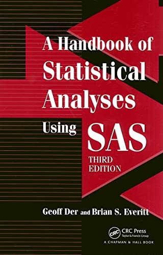 Handbook of Statistical Analyses using SAS - Click to Buy