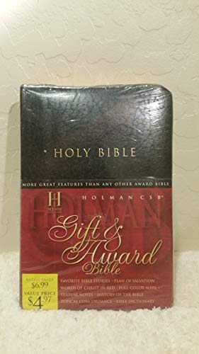 HCSB Gift and Award Bible ( Black Imitation Leather ) - Click to Buy