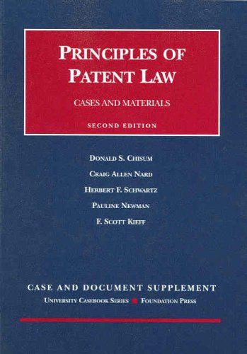 2002 Documentary Supplement to Principles of Patent Law (University Casebook Series)
