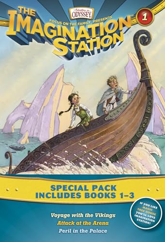 Imagination Station Books 3-Pack: Voyage with the Vikings / Attack at the Arena / Peril in the Palace (AIO Imagination Station Books) - Click to Buy