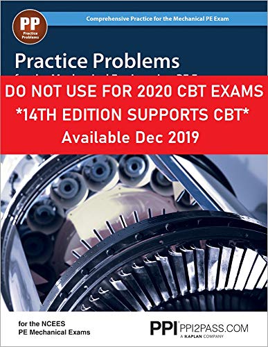 PPI Practice Problems for the Mechanical Engineering PE Exam, 13th Edition (Paperback) – Comprehensive Practice Guide for the NCEES PE Mechanical Exam - Click to Buy