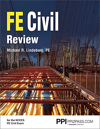 PPI FE Civil Review – A Comprehensive FE Civil Review Manual - Click to Buy
