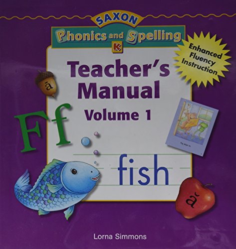 Saxon Phonics & Spelling Teacher Edition Grade K, 2006 (1) - Click to Buy