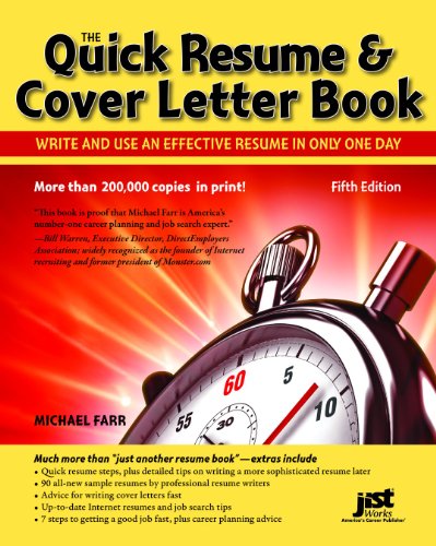 The Quick Resume & Cover Letter Book: Write and Use an Effective Resume in Just One Day (Quick Resume and Cover Letter Book) - Click to Buy