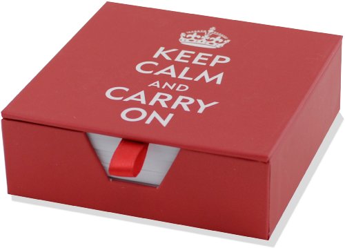 Keep Calm And Carry On Boxed Desk Notes (Stationery, Note Pad) - Click to Buy