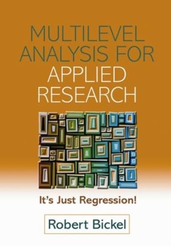 Multilevel Analysis for Applied Research: It's Just Regression! - Click to Buy