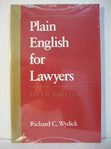 Plain English for Lawyers - Click to Buy