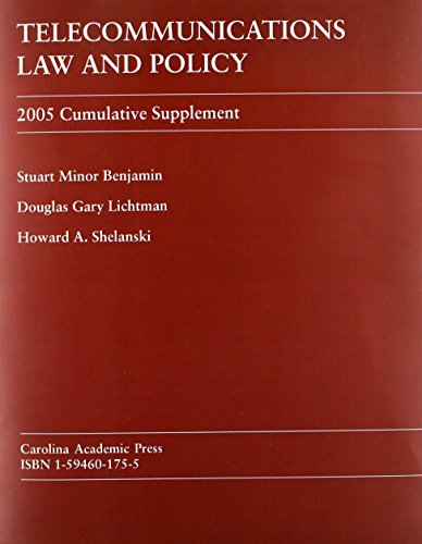 Telecommunications Law And Policy 2005: Cumulative - Click to Buy