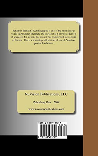 The Autobiography of Ben Franklin - Click to Buy