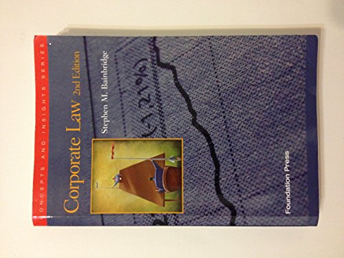 Corporate Law (Concept and Insight Series, 2nd Edition) - Click to Buy