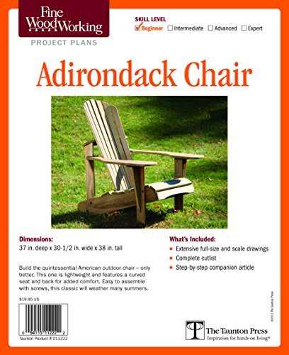 Fine Woodworking's Adirondack Chair Plan: Beginner (Fine Woodworking Project Plans) - Click to Buy