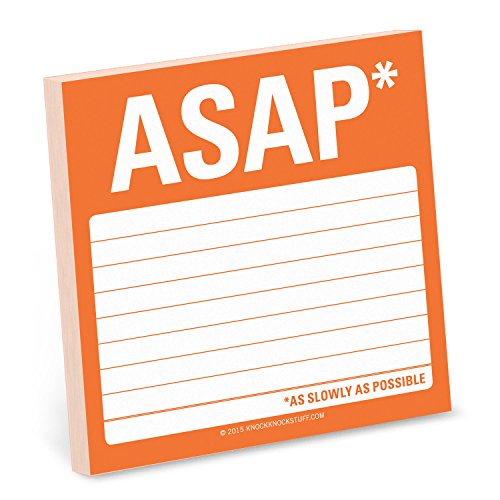 Knock Knock ASAP Sticky Note - Click to Buy