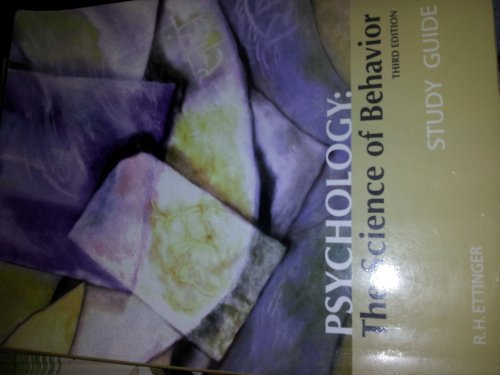 Psychology: The Science of Behavior - Study Guide- 3rd Edition-by R.h Ettinger - Click to Buy