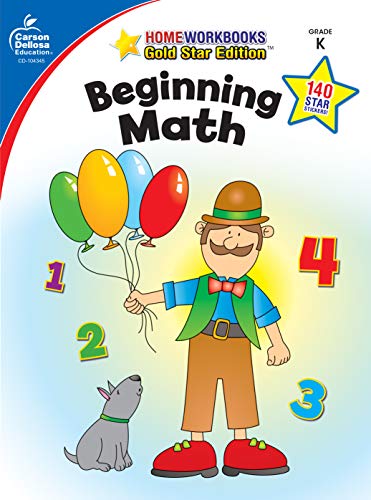 Carson Dellosa | Beginning Math Workbook | Kindergarten, 64pgs - Click to Buy