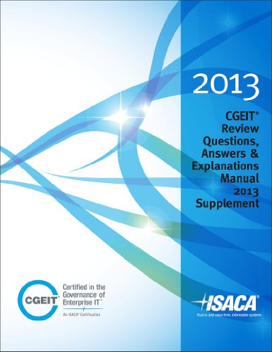 CGEIT Review Questions, Answers & Explanations Manual 2013 Supplement - Click to Buy