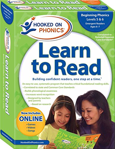 Hooked on Phonics Learn to Read - Levels 5&6 Complete: Beginning Phonics (Emergent Readers | First Grade | Ages 6-7) (3) - Click to Buy