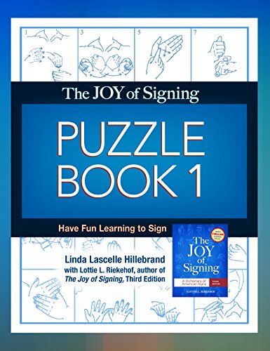 Joy of Signing Puzzle Book 1 - Click to Buy