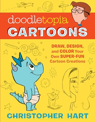 Doodletopia Cartoons: Draw, Design, and Color Your Own Super-Fun Cartoon Creations - Click to Buy