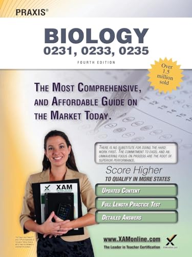 Praxis Biology 0231, 0233, 0235 Teacher Certification Study Guide Test Prep - Click to Buy