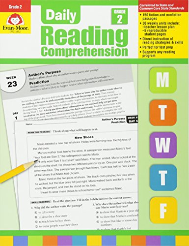 Daily Reading Comprehension, Grade 2 - Click to Buy