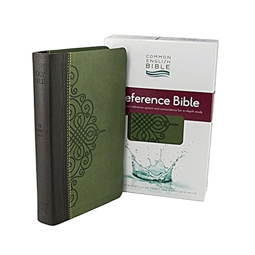 Holy Bible: Common English, Reference, Imitiation Leather, Sage Scroll, DecoTone - Click to Buy