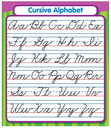 Cursive Alphabet Stickers - Click to Buy