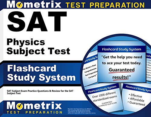 SAT Physics Subject Test Flashcard Study System: SAT Subject Exam Practice Questions and Review for the SAT Subject Test - Click to Buy
