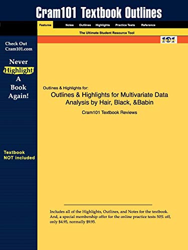 Multivariate Data Analysis, Outlines & Highlights - Click to Buy