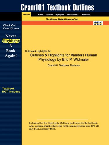 Vanders Human Physiology, Outlines & Highlights