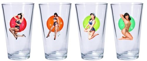 BETTIE PAGE PINT GLASS SET - Click to Buy