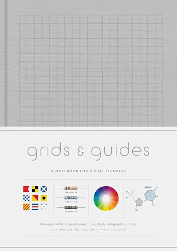 Grids & Guides (Gray): A Notebook for Visual Thinkers (Blank Deluxe Clothbound Journal with Grid, Dot, and Graph Patterns, Great Gift for Designers, Architects, and Creative Directors) - Click to Buy