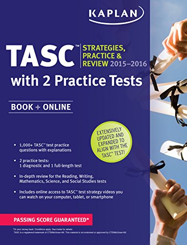 Kaplan TASCâ„¢ 2015-2016 Strategies, Practice, and Review with 2 Practice Tests: Book + Online + Videos + Mobile - Click to Buy