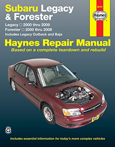 Subaru Legacy (00-09) & Forester (00-08) Haynes Repair Manual (USA) (Paperback) - Click to Buy