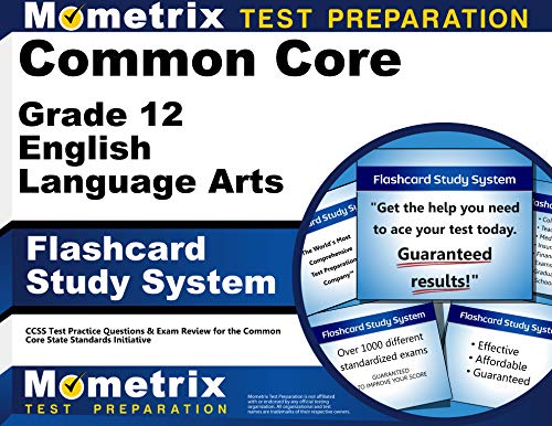 Common Core Grade 12 English Language Arts Flashcard Study System: CCSS Test Practice Questions & Exam Review for the Common Core State Standards Initiative (Cards) - Click to Buy