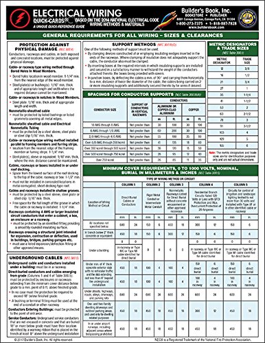 Carte rapide de câblage électrique basée sur les méthodes et matériaux de câblage NEC 2014 - Click to Buy